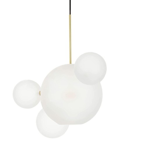 Lampa wisząca Capri 4 mleczne kule