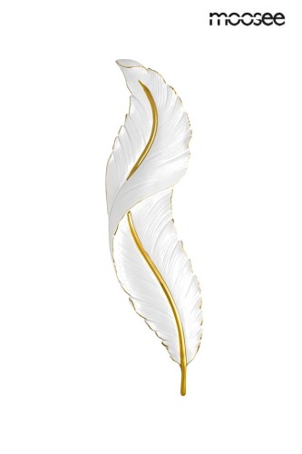 Lampa ścienna Ikar biała/złota Moosee