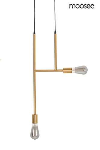 Lampa wisząca Riva 2 złota Moosee