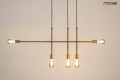 Lampa wisząca Riva 5 złota Moosee