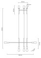 Lampa wisząca Riva 5 złota Moosee