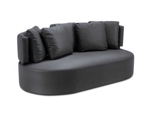 3-osobowa sofa ogrodowa Barts ciemno szara