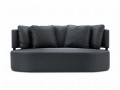 3-osobowa sofa ogrodowa Barts ciemno szara