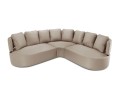Ogrodowa sofa narożna Barts beżowa