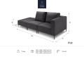 Sofa do ogrodu Fiji beżowa