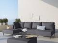 Sofa panoramiczna ogrodowa Fiji szara