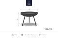 Minimalistyczne palenisko ogrodowe Vesuvio