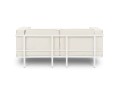 2-osobowa sofa ogrodowa Cannes beż z białą ramą
