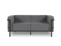 2-osobowa sofa ogrodowa Cannes antracytowa