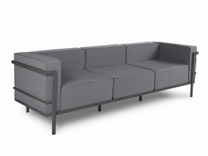 3-osobowa sofa ogrodowa Cannes antracytowa