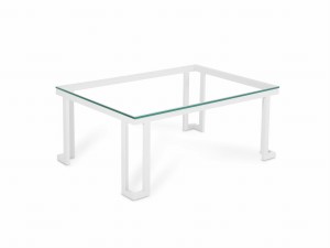 Biały stolik ogrodowy Cannes 60x90