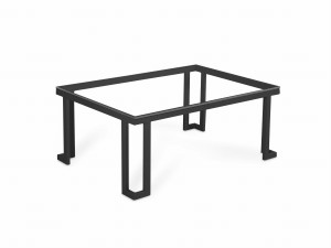 Antracytowy stolik ogrodowy Cannes 60x90