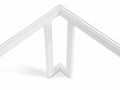 Biały stolik ogrodowy Cannes 60x150