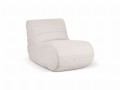 Materiałowy fotel ogrodowy Oheo jasno beżowy