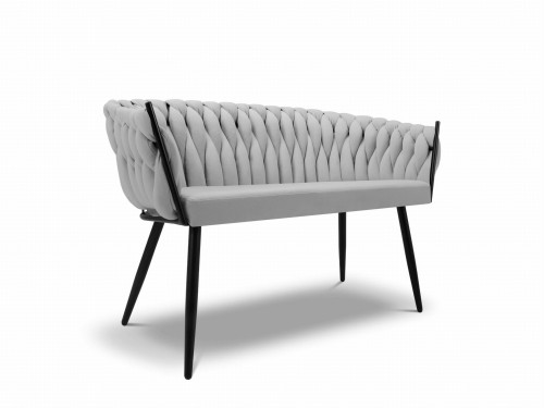 Mała sofa ogrodowa Simi szara