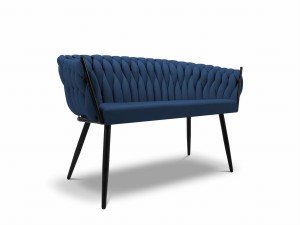 Mała sofa ogrodowa Simi granatowa