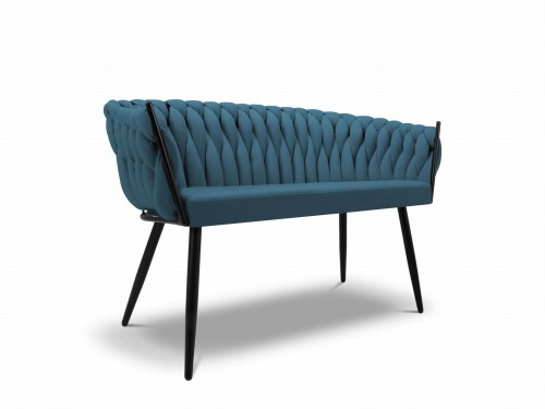 Mała sofa ogrodowa Simi niebieska