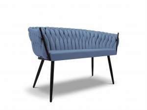 Mała sofa ogrodowa Simi błękitna