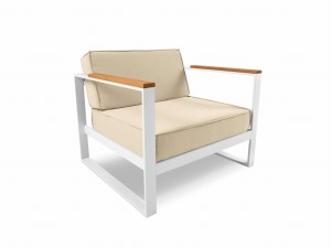 Beżowy fotel ogrodowy Tahiti