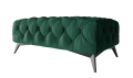 Duża pikowana pufa Chesterfield Chloe butelkowa zieleń