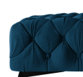 Duża pikowana pufa Chesterfield Chloe granatowa