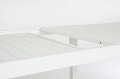 Biały rozkładany stół ogrodowy Hilde 200-300x100