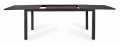 Antracytowy rozkładany stół ogrodowy Hilde 160-240x90