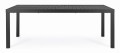 Antracytowy rozkładany stół ogrodowy Hilde 200-300x100