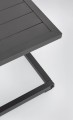 Antracytowy stolik boczny aluminium Hilde