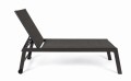 Antracytowa leżanka ogrodowa Hilde