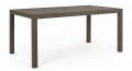 Brązowy rozkładany stół ogrodowy Hilde 160-240x90