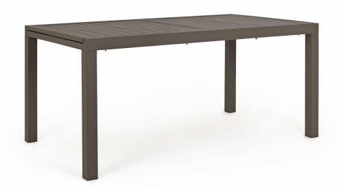 Brązowy rozkładany stół ogrodowy Hilde 160-240x90