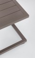 Brązowy stolik boczny aluminium Hilde
