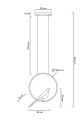 Lampa wisząca Bird złota