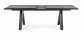 Antracytowy rozkładany ogrodowy stół jadalniany Krion