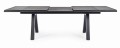 Antracytowy rozkładany ogrodowy stół jadalniany Krion