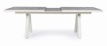 Szary rozkładany ogrodowy stół jadalniany Krion 205-265x103