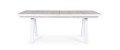 Biały rozkładany ogrodowy stół jadalniany Krion