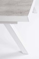 Biały rozkładany ogrodowy stół jadalniany Krion
