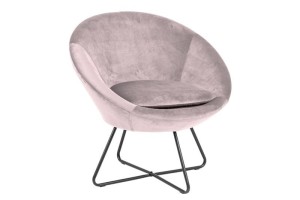 Fotel Center VIC różowy Actona