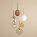 Lampa wisząca BOSSO 6 wielokolorowa