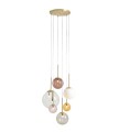 Lampa wisząca BOSSO 6 wielokolorowa