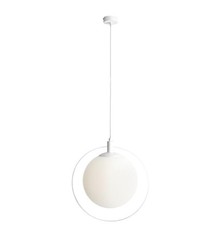 Minimalistyczna lampa wisząca AURA biała