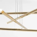 Lampa wisząca TUBO 8 złota