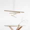 Lampa wisząca TUBO 8 złota