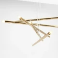Lampa wisząca TUBO 10 złota