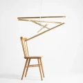 Lampa wisząca TUBO 10 złota