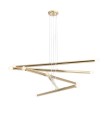 Lampa wisząca TUBO 10 złota