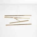 Lampa wisząca TUBO 10 złota