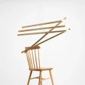 Lampa wisząca TUBO 10 złota